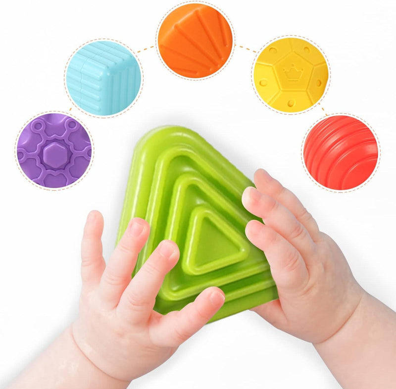 Cubo Montessori Amor Maternal – Estimula o Desenvolvimento Infantil com Texturas e Diversão