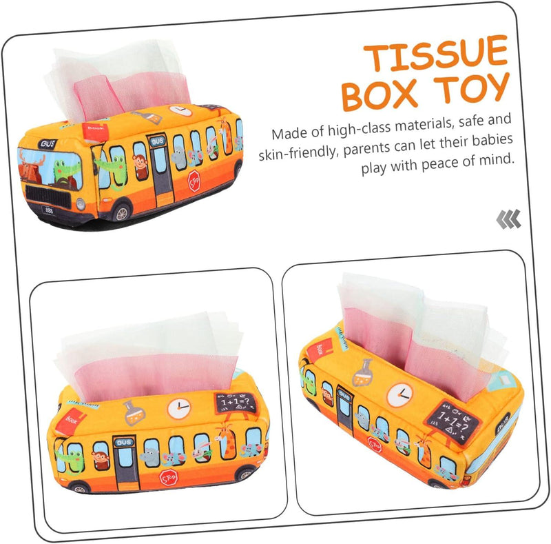 Conjunto De Caixa De Tecido Amor Maternal – Brinquedo Sensorial para Bebês, Poliéster Resistente, Multicolor