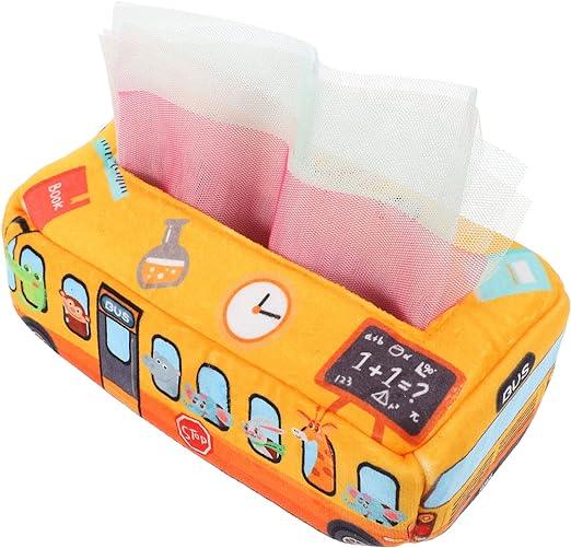 Conjunto De Caixa De Tecido Amor Maternal – Brinquedo Sensorial para Bebês, Poliéster Resistente, Multicolor