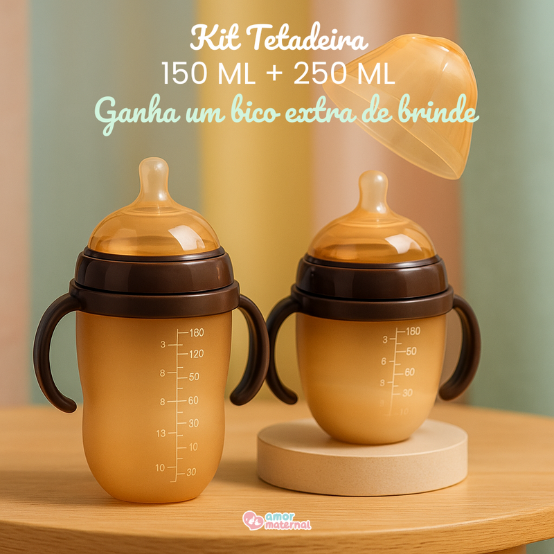 Tetadeira Original - Mamadeira 100% de Silicone • Livre de BPA