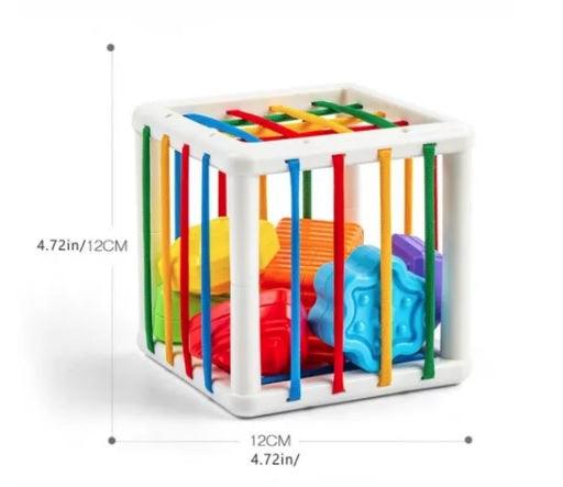 Cubo Montessori Amor Maternal – Estimula o Desenvolvimento Infantil com Texturas e Diversão