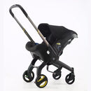 Carrinho Dobrável Slim 3 em 1 Amor Maternal – Rosa, Vermelho, Cinza e Preto, Conforto Extremo, Flexível e Seguro