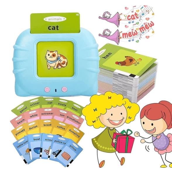 Educard Jogo Educativo Amor Maternal – Estimulador de Oralidade Infantil em Inglês, 112 Cartões, Recarregável