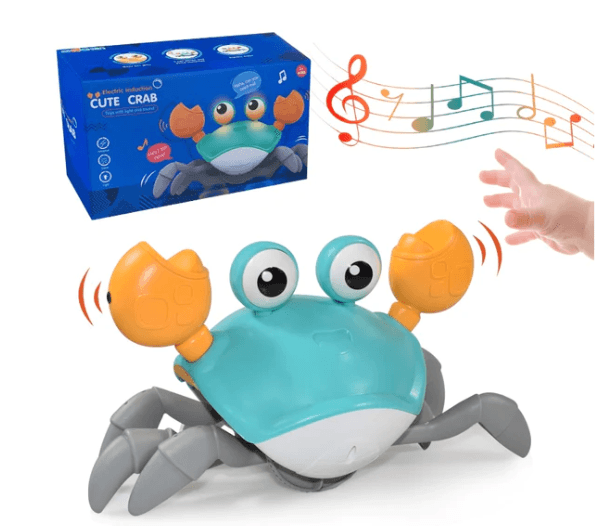 Caramexo - Caranguejo Estimulador de Movimentos Amor Maternal – Brinquedo Interativo com Luz e Música