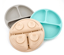 Kit de Louça de Silicone +Babador- Hora do Almoço