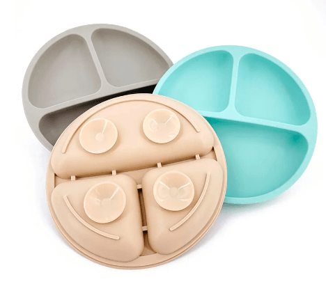Kit de Louça de Silicone +Babador- Hora do Almoço