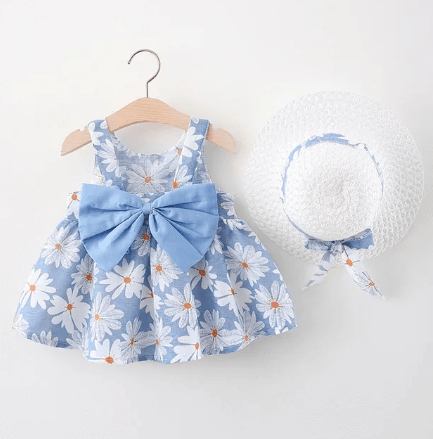 Moda Verão- vestido+ chapéu