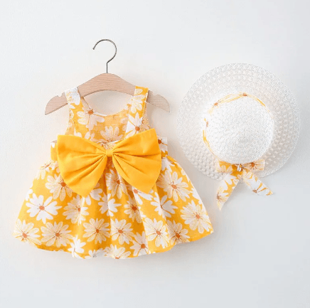 Moda Verão- vestido+ chapéu