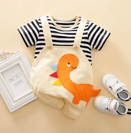 Bodysuit bordado dinossauro