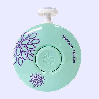 Aparador de Unhas Elétrico para Bebês Amor Maternal – Verde e Rosa, Silencioso, Seguro e Resistente, com Lixas para Cada Idade