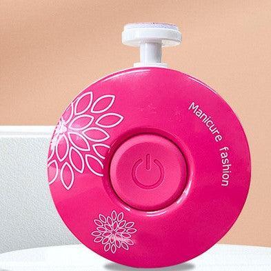 Aparador de Unhas Elétrico para Bebês Amor Maternal – Verde e Rosa, Silencioso, Seguro e Resistente, com Lixas para Cada Idade