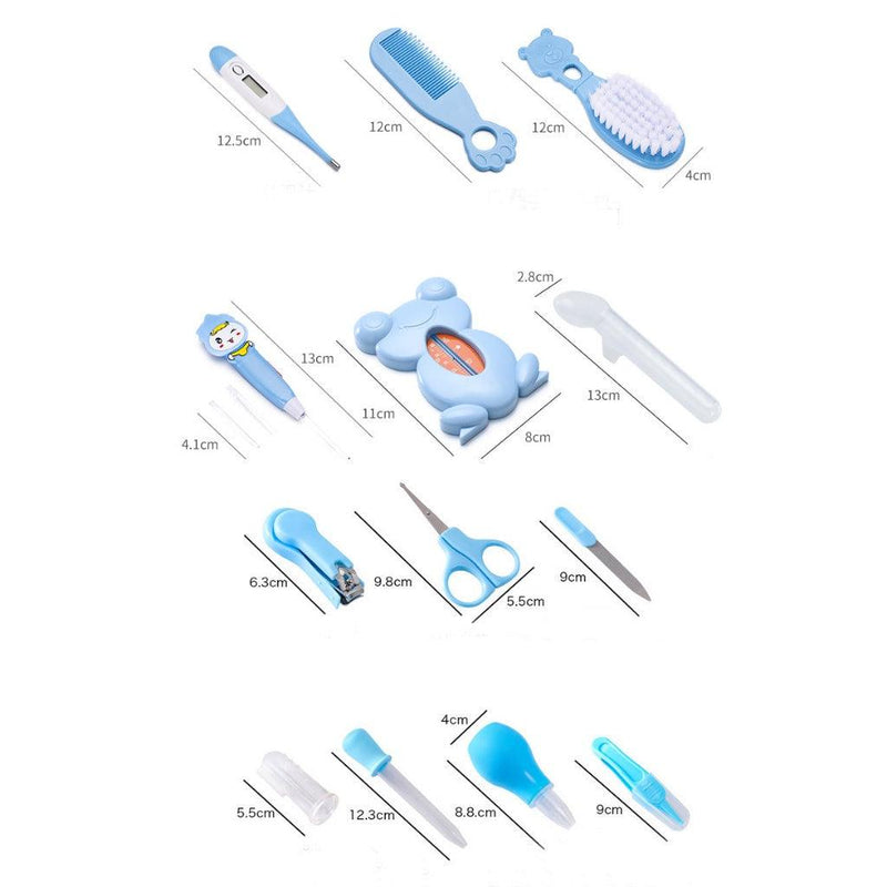 Kit Cuidados Infantil Amor Maternal – 13 Peças Rosa e Azul, Seguro e Prático para Higiene e Saúde do Bebê